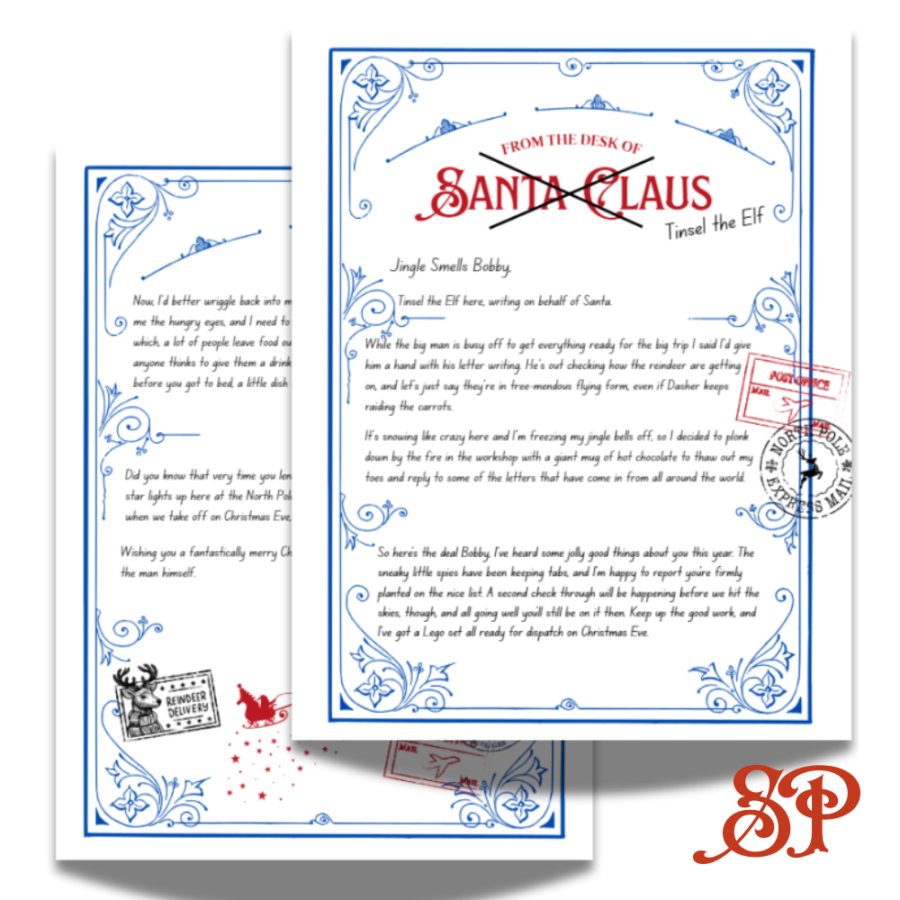 Cheeky Elf Personalised Santa Letter from SantaPost.ie