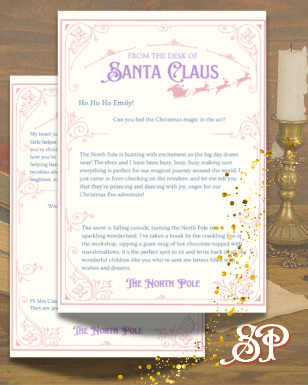 Magic and Sparkle Personalised Santa Letter